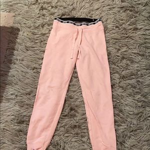 Pink sweat pants
